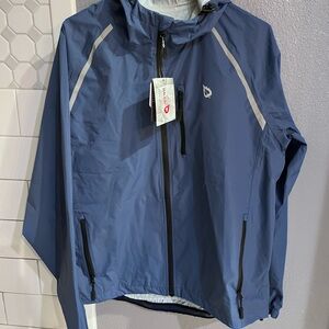 NWT Baleaf  Mens Hooded Rain Jacket waterproof windbreaker medium